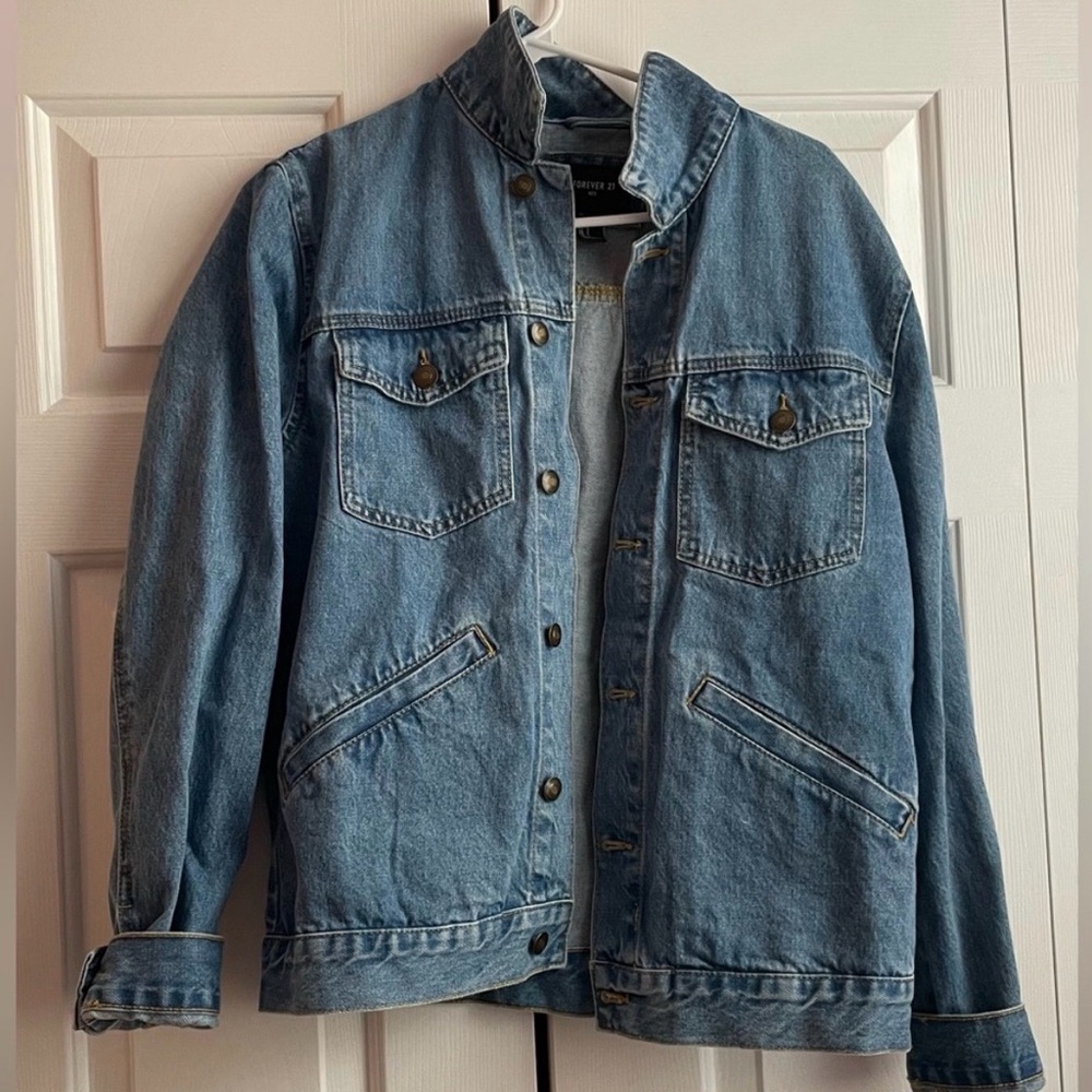 Forever 21 Men's Blue Denim Jacket - Picture 1 of 2